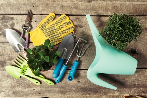 Secure landscaping payment area with protected checkout options